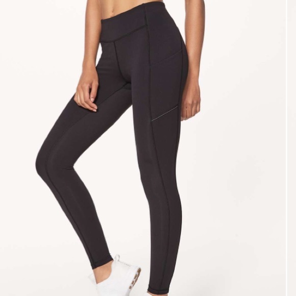 lululemon athletica Pants - Lululemon Black Speed Up Tights